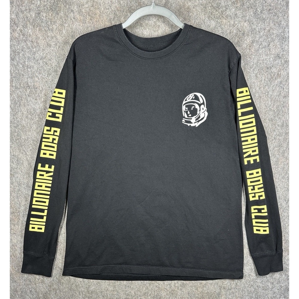 Billionaire Boys Club Wealth Long Sleeve Tee Men's M Black BBC Astronaut 2021